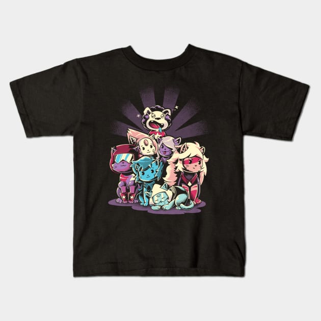 Cute Gems Kids T-Shirt by studioyumie